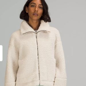 Lululemon cinchable fleece size 4 in white opal